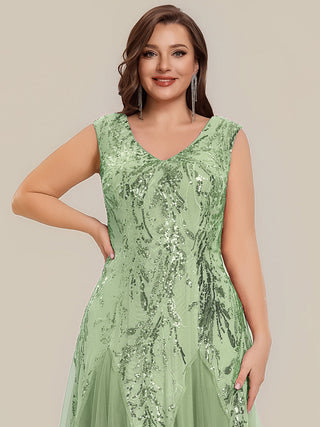 Strapless V-Neck A-Line Floor Length Embroidered Evening Dresses