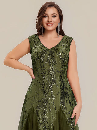 Strapless V-Neck A-Line Floor Length Embroidered Evening Dresses