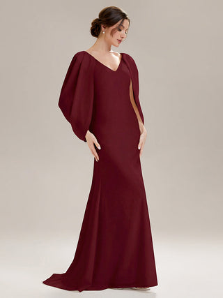 Strapless Deep V-Neck High Stretch Fishtail Evening Dresses