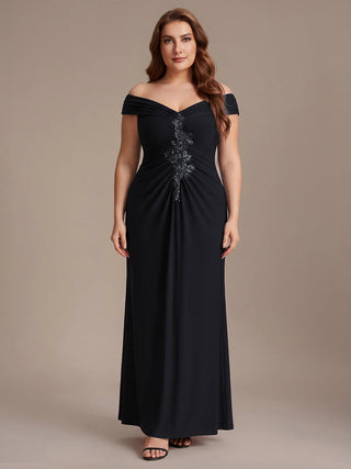 Sleeveless Multi-way V-neck High Stretch Sheath Maxi Evening Dresses