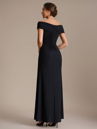 Sleeveless Multi-way V-neck High Stretch Sheath Maxi Evening Dresses