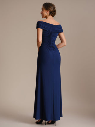 Sleeveless Multi-way V-neck High Stretch Sheath Maxi Evening Dresses