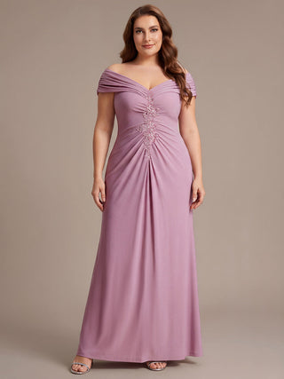 Sleeveless Multi-way V-neck High Stretch Sheath Maxi Evening Dresses