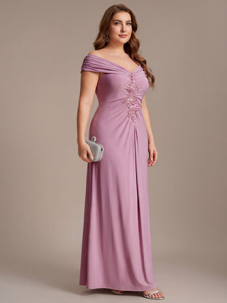 Sleeveless Multi-way V-neck High Stretch Sheath Maxi Evening Dresses