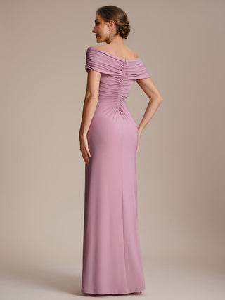 Sleeveless Multi-way V-neck High Stretch Sheath Maxi Evening Dresses