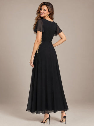 Chiffon V-Neck Evening Dresses