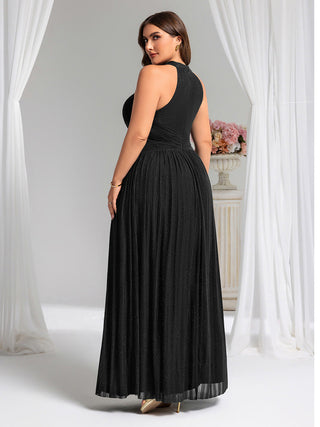 Strapless Halter Neck High Stretch A-Line Floor Length Evening Dresses