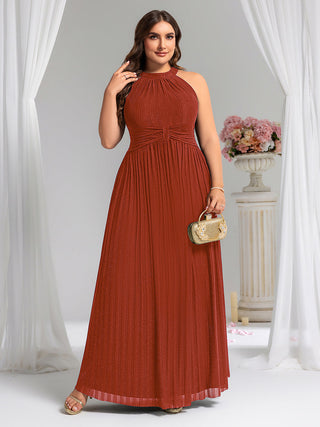 Strapless Halter Neck High Stretch A-Line Floor Length Evening Dresses