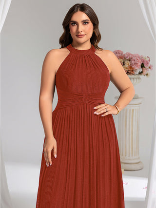 Strapless Halter Neck High Stretch A-Line Floor Length Evening Dresses