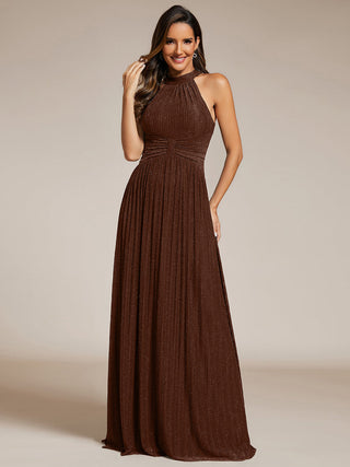 Strapless Halter Neck High Stretch A-Line Floor Length Evening Dresses