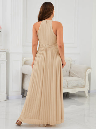 Strapless Halter Neck High Stretch A-Line Floor Length Evening Dresses