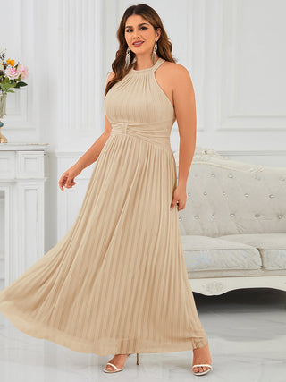 Strapless Halter Neck High Stretch A-Line Floor Length Evening Dresses