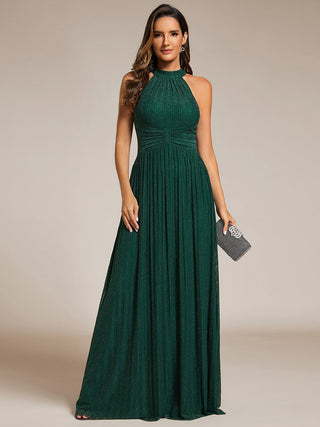 Strapless Halter Neck High Stretch A-Line Floor Length Evening Dresses