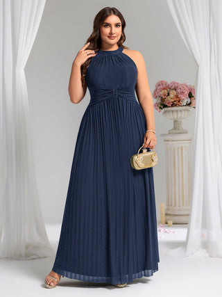 Strapless Halter Neck High Stretch A-Line Floor Length Evening Dresses