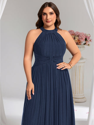 Strapless Halter Neck High Stretch A-Line Floor Length Evening Dresses