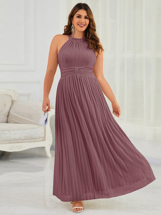 Strapless Halter Neck High Stretch A-Line Floor Length Evening Dresses