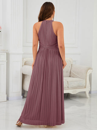 Strapless Halter Neck High Stretch A-Line Floor Length Evening Dresses