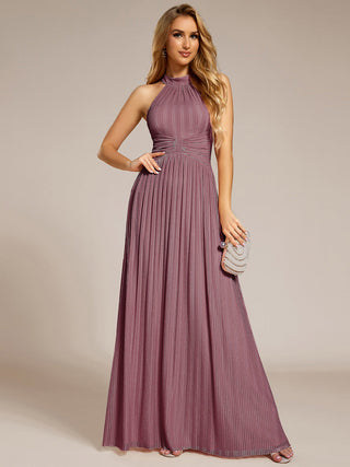 Strapless Halter Neck High Stretch A-Line Floor Length Evening Dresses