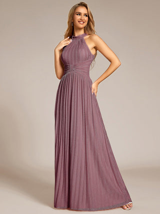 Strapless Halter Neck High Stretch A-Line Floor Length Evening Dresses