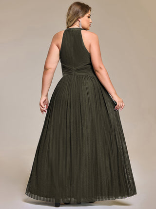 Strapless Halter Neck High Stretch A-Line Floor Length Evening Dresses
