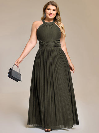Strapless Halter Neck High Stretch A-Line Floor Length Evening Dresses