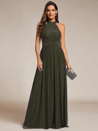 Strapless Halter Neck High Stretch A-Line Floor Length Evening Dresses
