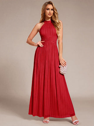 Strapless Halter Neck High Stretch A-Line Floor Length Evening Dresses
