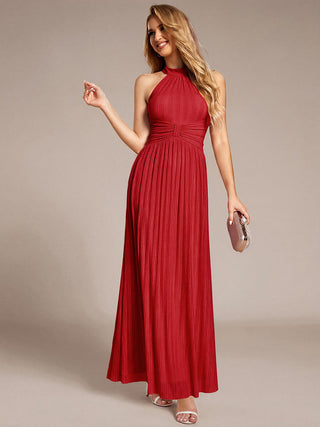 Strapless Halter Neck High Stretch A-Line Floor Length Evening Dresses