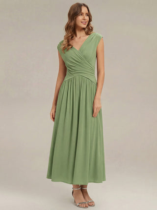 Strapless V-Neck High Stretch Polka Dot Sheath Maxi Wedding Guest Dresses