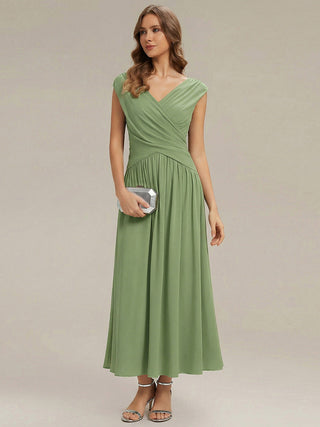 Strapless V-Neck High Stretch Polka Dot Sheath Maxi Wedding Guest Dresses