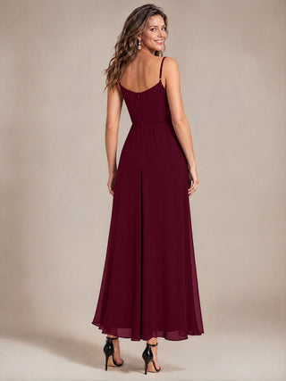 Chiffon V-Neck Wedding Guest Dresses