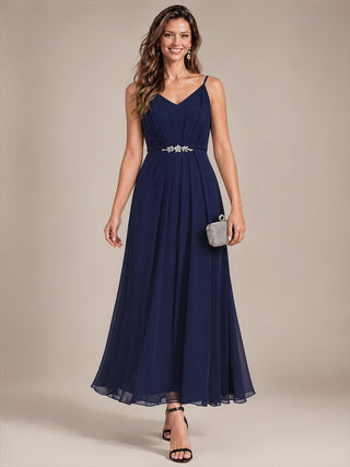 Chiffon V-Neck Wedding Guest Dresses