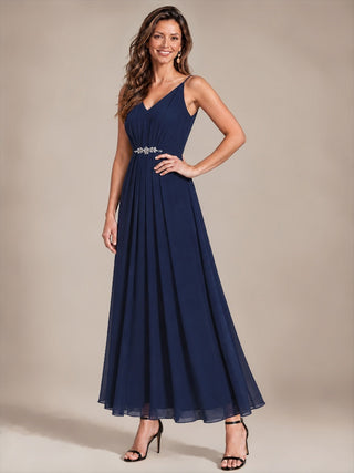 Chiffon V-Neck Wedding Guest Dresses