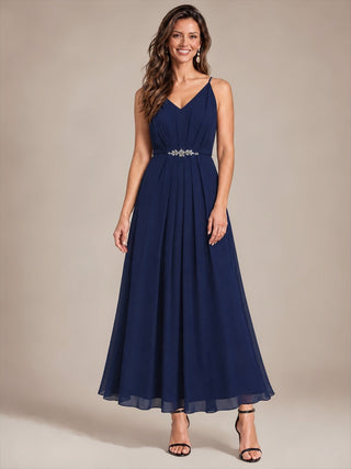 Chiffon V-Neck Wedding Guest Dresses