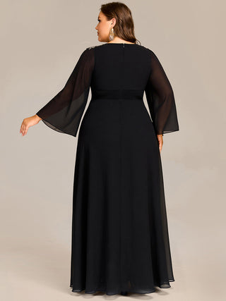 Evening Sequin Dresse with Sequin Embroidery