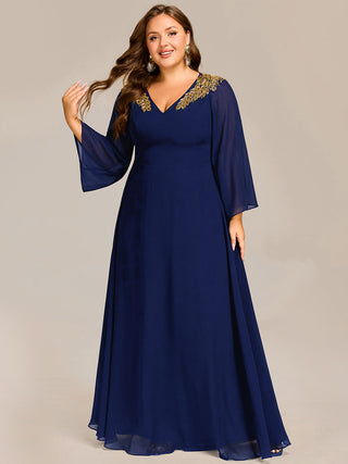 Evening Sequin Dresse with Sequin Embroidery