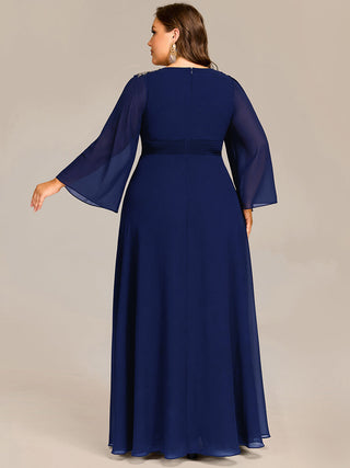 Evening Sequin Dresse with Sequin Embroidery