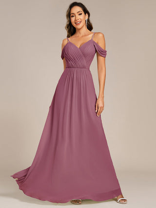 Short Sleeve V-Neck Appliques A-Line Floor Length Bridesmaid Dresses