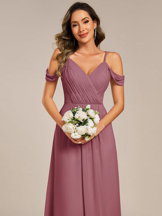 Short Sleeve V-Neck Appliques A-Line Floor Length Bridesmaid Dresses