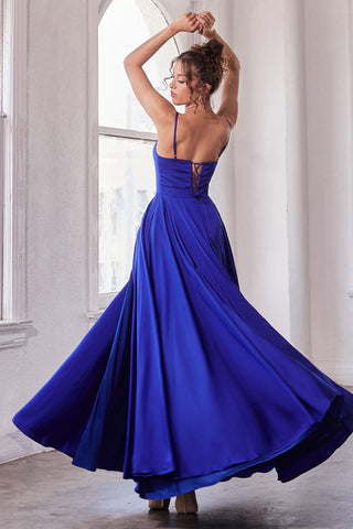 B8402 SATIN A-LINE GOWN