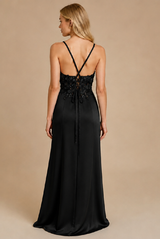 Esmeralda Evening Dress in Black