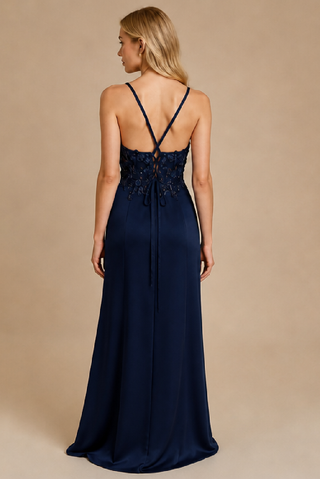 Esmeralda Evening Dress in Navy