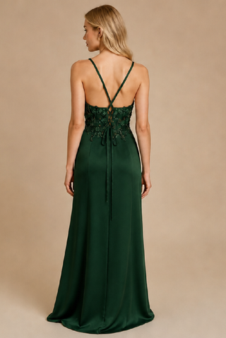 Esmeralda Evening Dress in Dark Green
