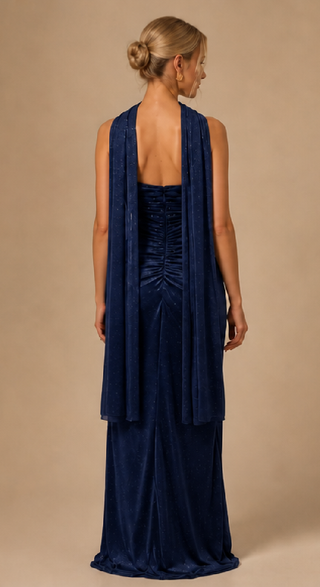 Lyra Evening Dress in Navy