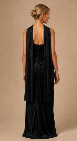 Lyra Evening Dress in Black