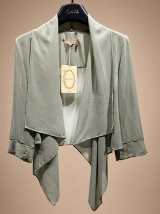 Short Jacket in Olive Green