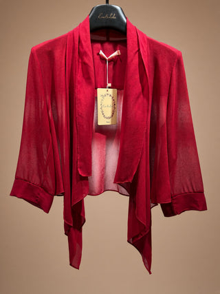 Short Jacket in Cherry